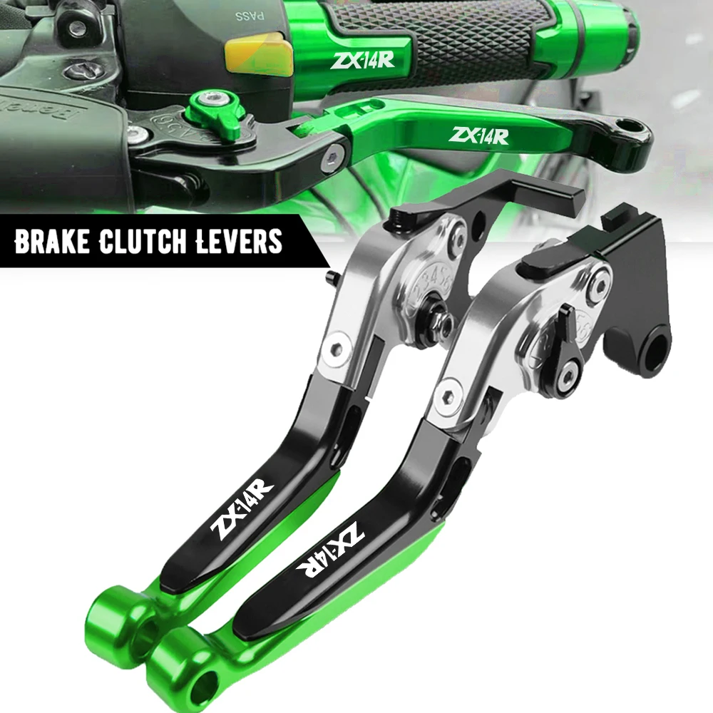 

ZX-14R Motorcycle Adjustable Brakes Clutch Levers Handlebar Handle For Kawasaki ZX14R ZX 14R 2006-2016 2015 2014 2013 2012 2011