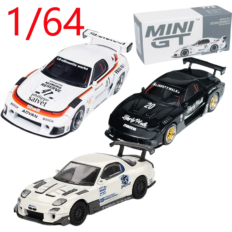 MINIGT Cars 1:64 Mazda RX7 Модель игрушечного автомобиля RX-7 FD3S 996 Коллекция спортивных