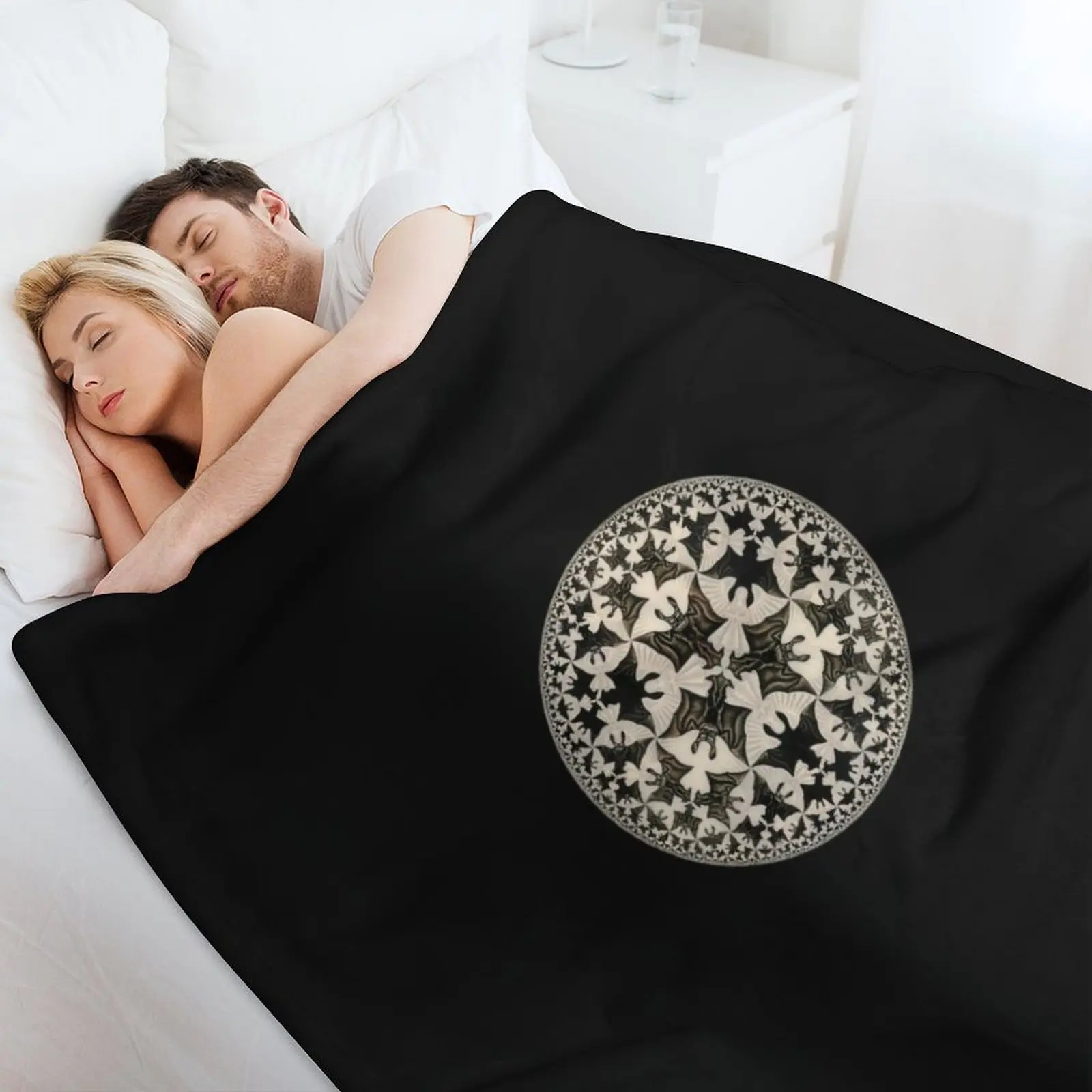 Роскошное Одеяло для кемпинга с изображением ангелов и демонов MC Escher