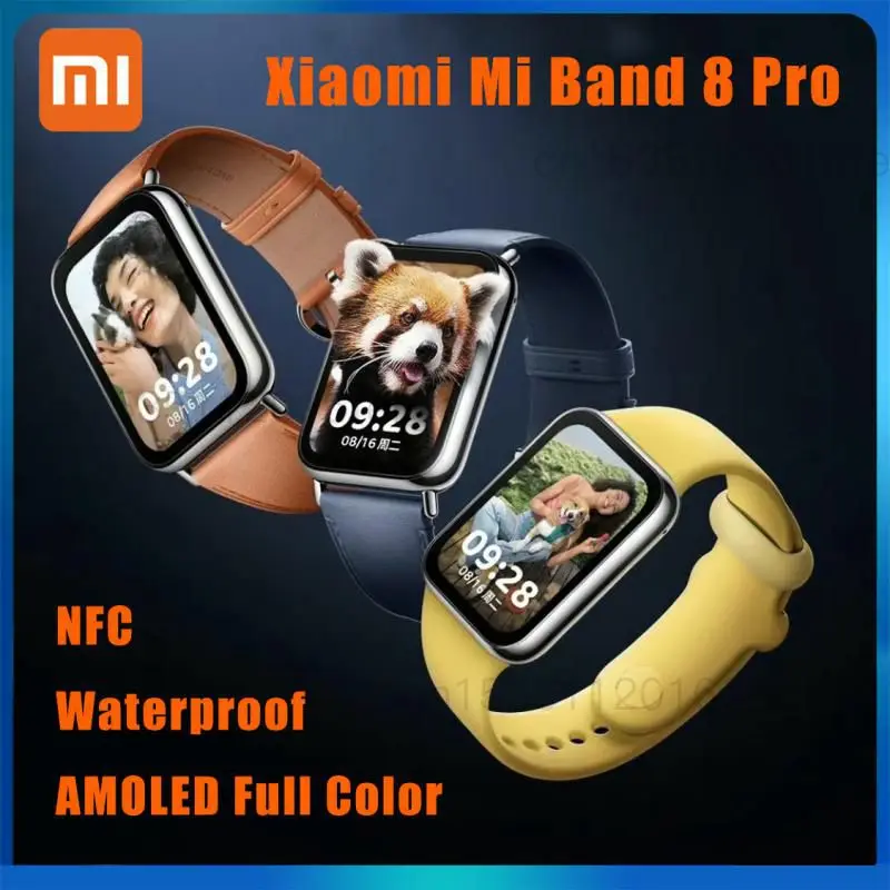 

Смарт-браслет Xiaomi Mi Band 8 Pro, фитнес-браслет с измерением пульса, уровня кислорода в крови, AMOLED дисплей 60 Гц, полноцветные водонепроницаемые спортивные часы для отдыха на открытом воздухе