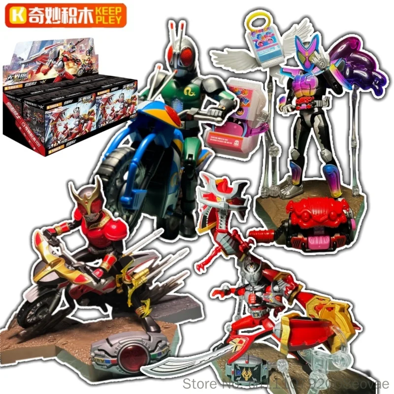 Фото Коллекционная фигурка Keeppley Kamen Rider Ryuki Boundless Edition для сборки, украшение для стола, индивидуальный подарок на день рождения №1