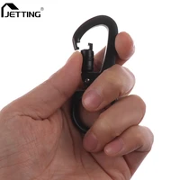 auto locking carabiner with swivel rotating ring for outdoor keychain pet leash hook multifunctional d type buckle
