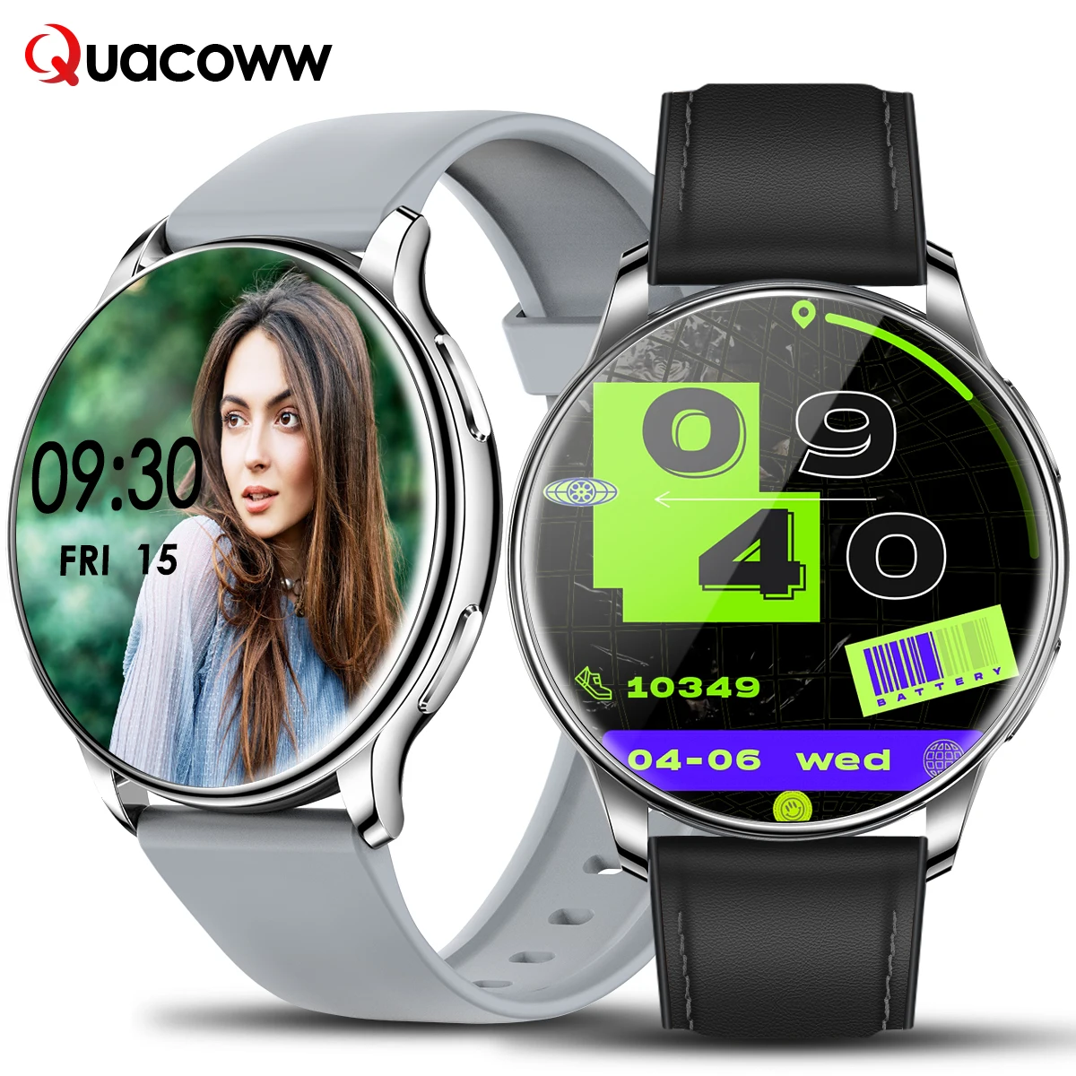 

QUACOWW 2022 Sports Smart Watch 360 * 360 HD экран, Женские смарт-часы