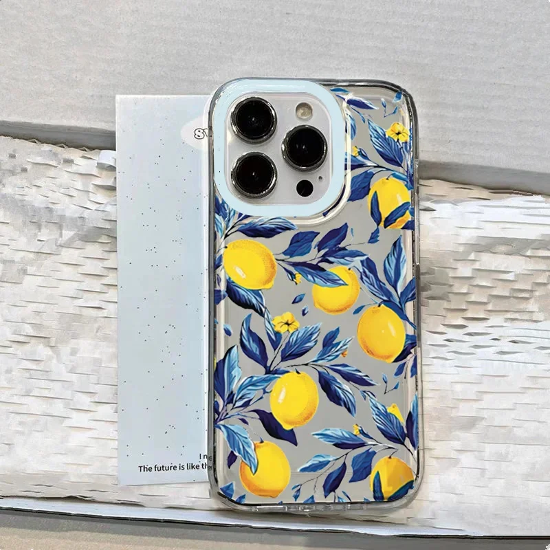 Фото Прозрачный чехол для телефона Summer Fruit Lemon для Xiaomi Mi 14T Pro 14 13T 12 13 11 Lite 5G NE 12T POCO X6 X5 M6 F5 Pro X3 Мягкий чехол из ТПУ №3
