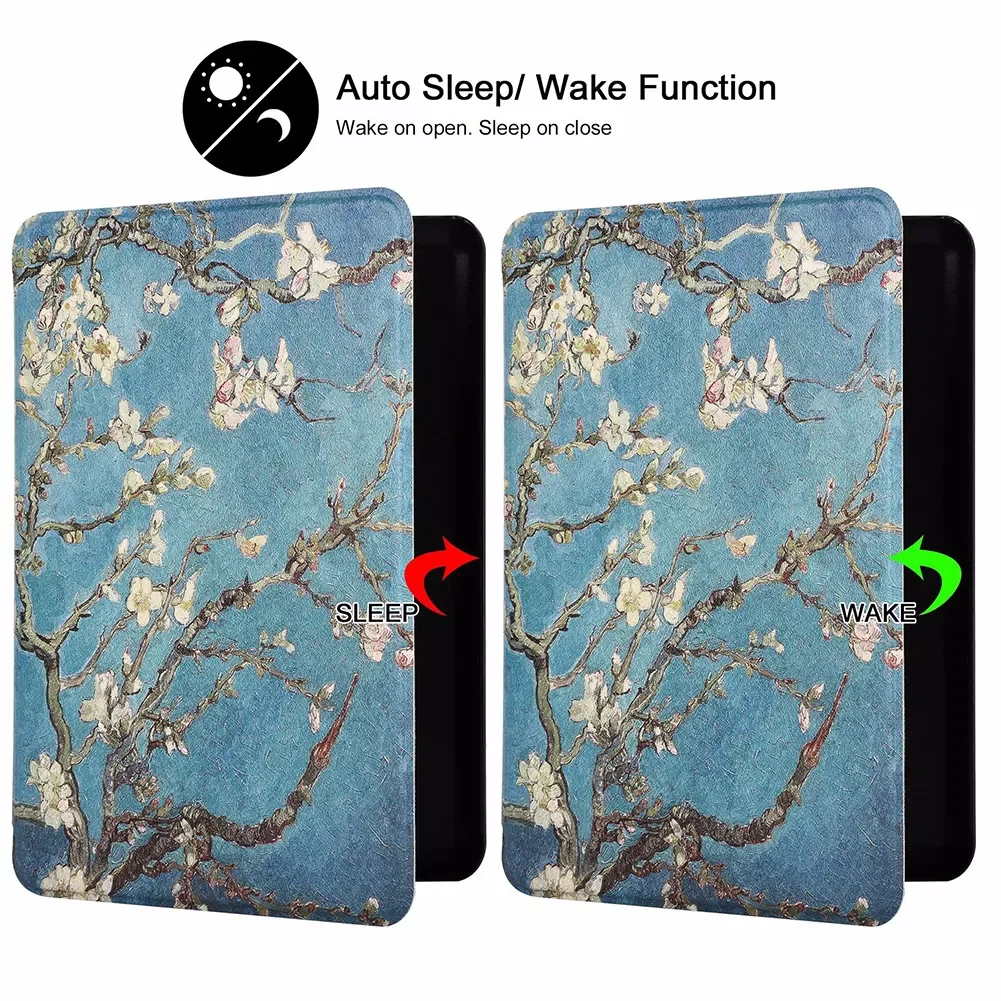 

Case Smart Cover10th Hard Case for Kindle Paperwhite 4/3/2 Print Cover