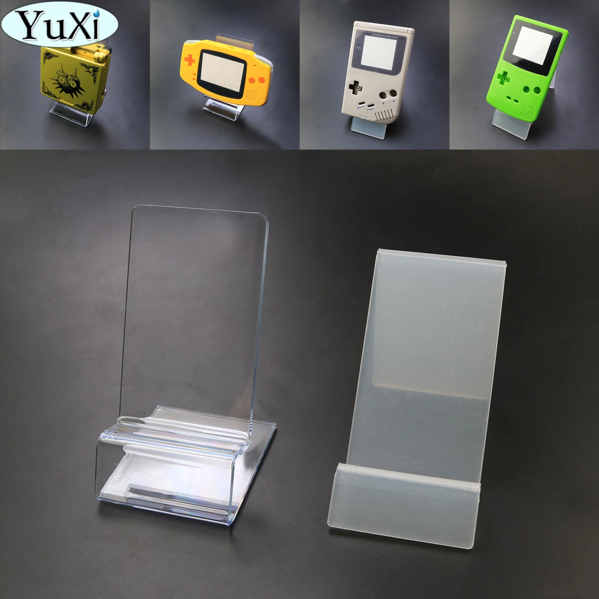 Прозрачная пластиковая подставка YuXi с окошком для GB GBC GBA GBP PSP 3DS 2DS PSV NDS игровая