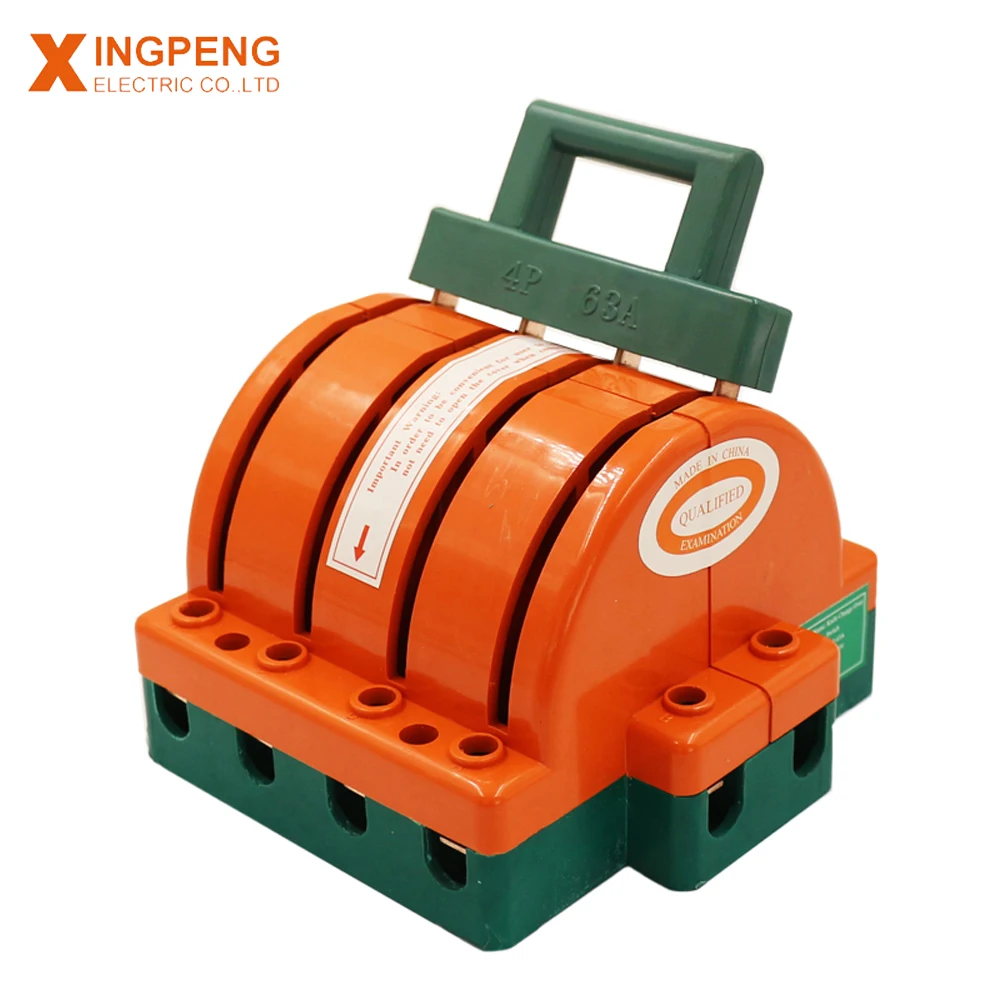 

Mezeen 4p 63A Copper type manual knife switch double throw changeover switch
