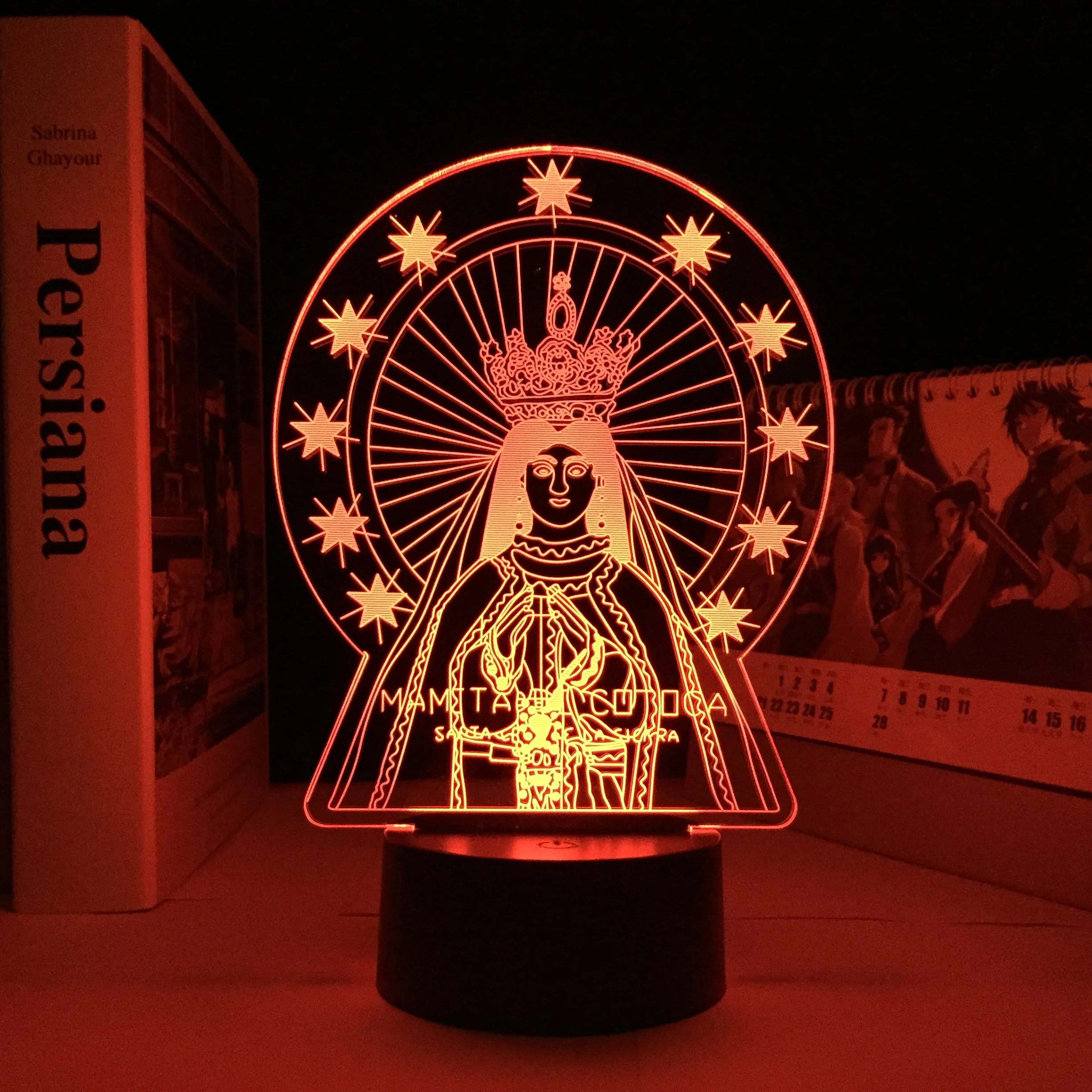 

Jesus Saint Religious Goddess Angel 3D Night Light Believer Prayer Best Gift Bedroom Decoration Atmosphere Light LED Remote Lamp