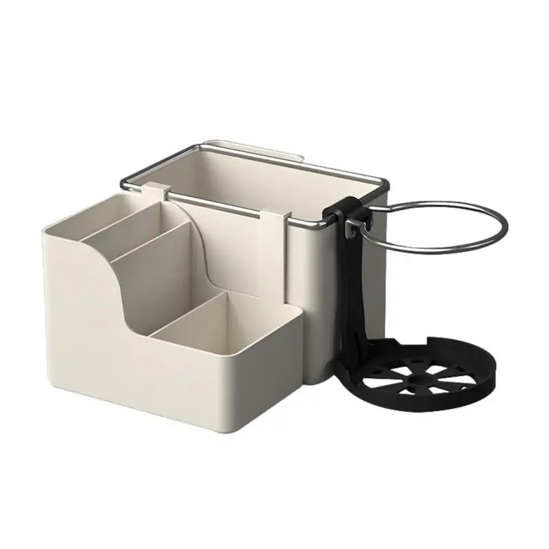 

Car Armrest Storage Box Organizer Car Armrest Foldable Cup Holder Storage Box Portable Organizing Bins Partition Storage