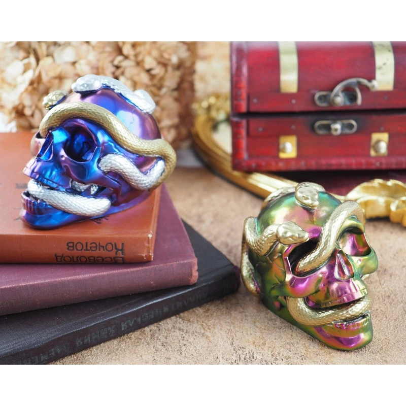 

Силиконовая форма в виде черепа, змеи, инструмент «сделай сам» для литья из прозрачной эпоксидной смолы, зеркальная форма в виде двойной зме...