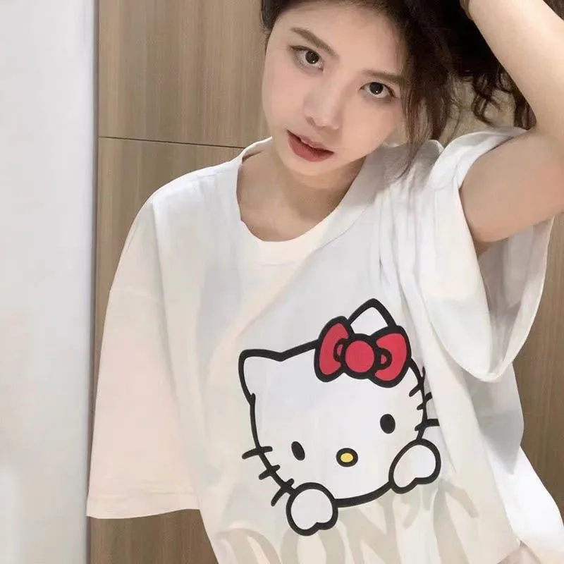 

Футболка с коротким рукавом и принтом Hello Kitty Mymelody