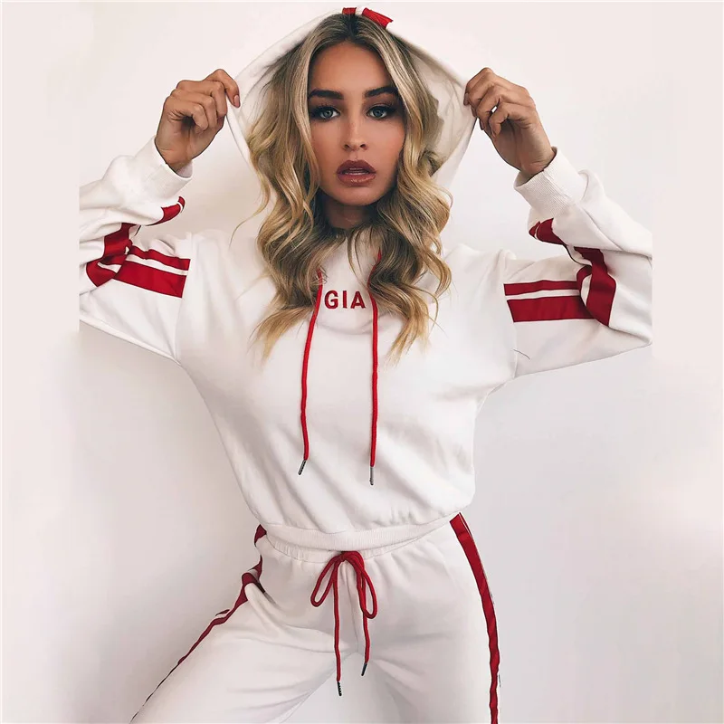 

AliExpress спортивный костюм, с полосатыми шортами и шнуровкой, в европейском и американском стиле, 9348-осень