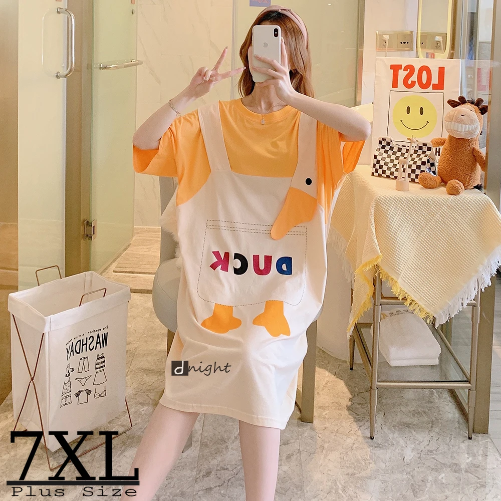 

Plus 7xl Summer women nightdress oversized short sleeve Sleepwear nightgowns women Pajamas sleepdress pyjamas Lingerie nightwear