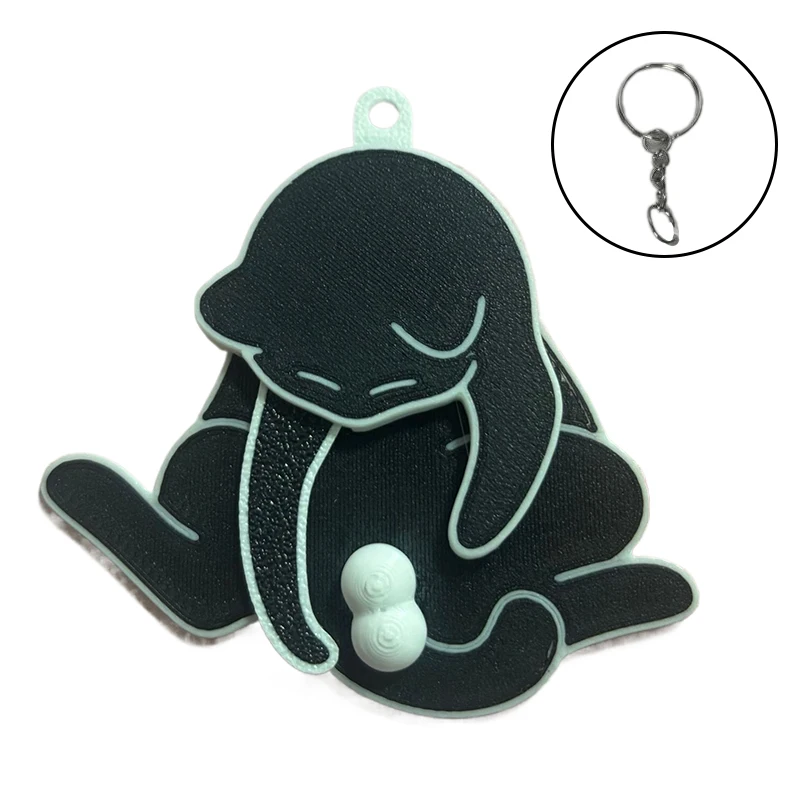 

Акриловый брелок с котом