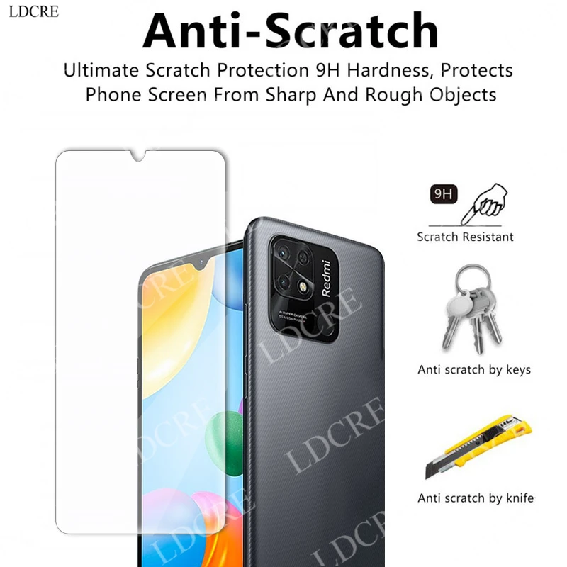 Закаленное защитное стекло для Xiaomi Redmi 10C/Redmi 10C/10/9/9T/9C/9A |
