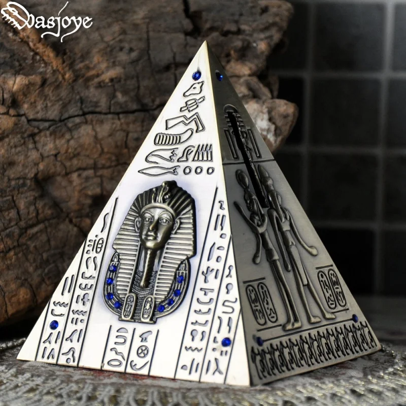 

Ancient Egypt Pharaoh Retro Pyramid Savings Bank Decorative Coin Bank Creative Cute Children Gift Large and Small