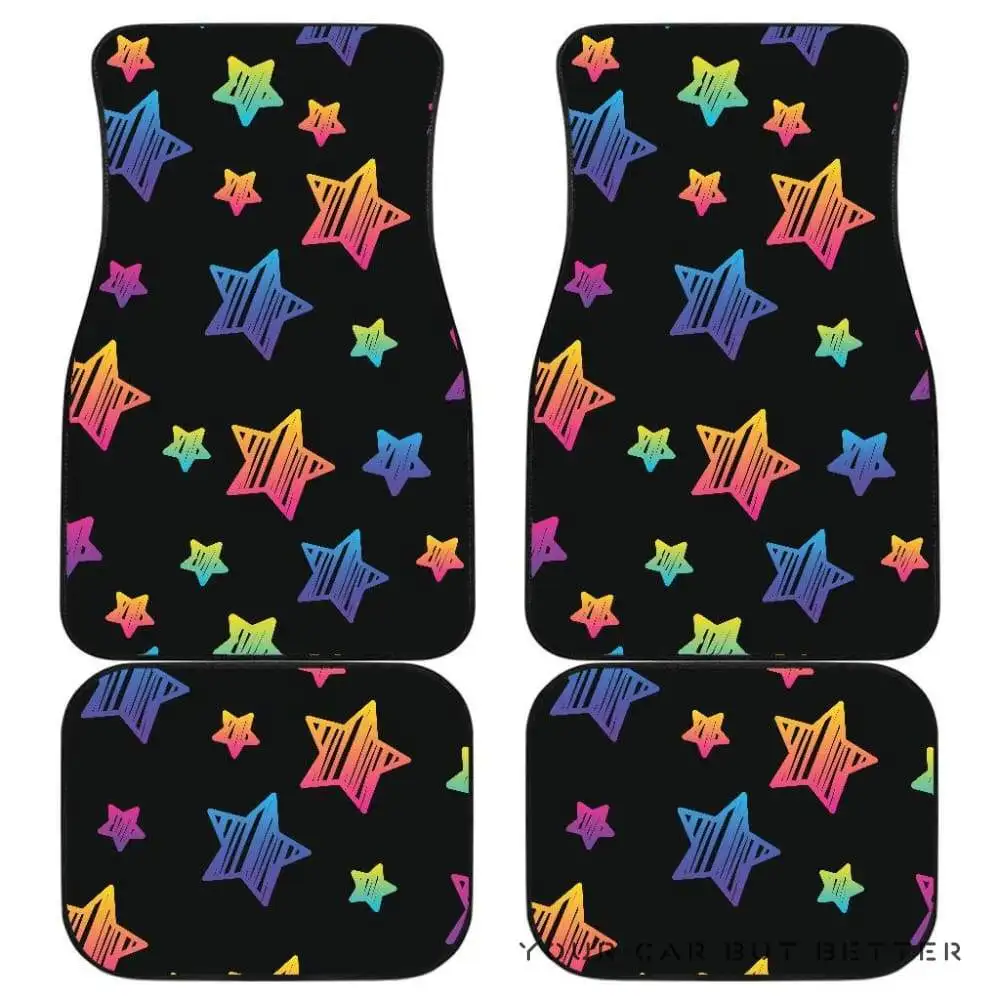 

Colorful Star Pattern Front And Back Car Mats 045109