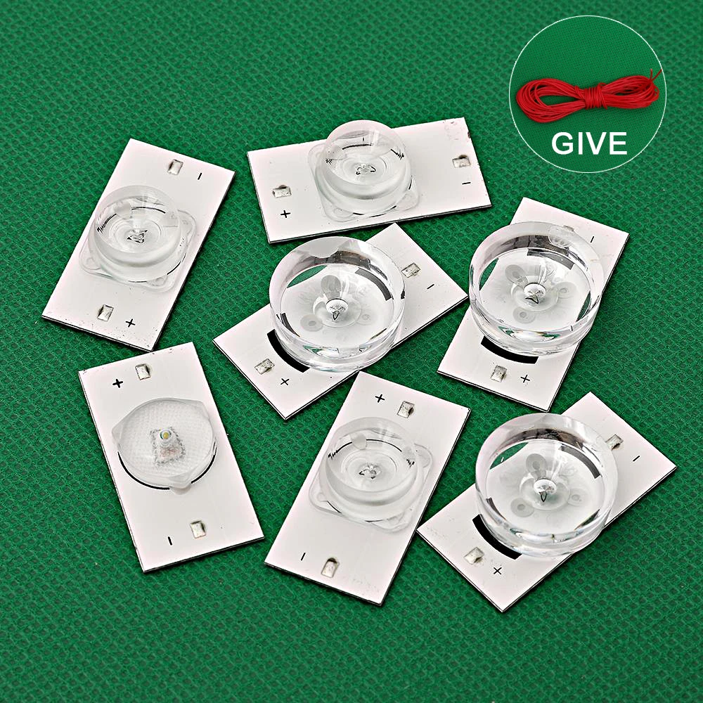 

100%NEW high quality 6V SMD Lamp Beads with Optical Lens Fliter for 32-65 inch LED TV Repair CL-40-D307-V3
