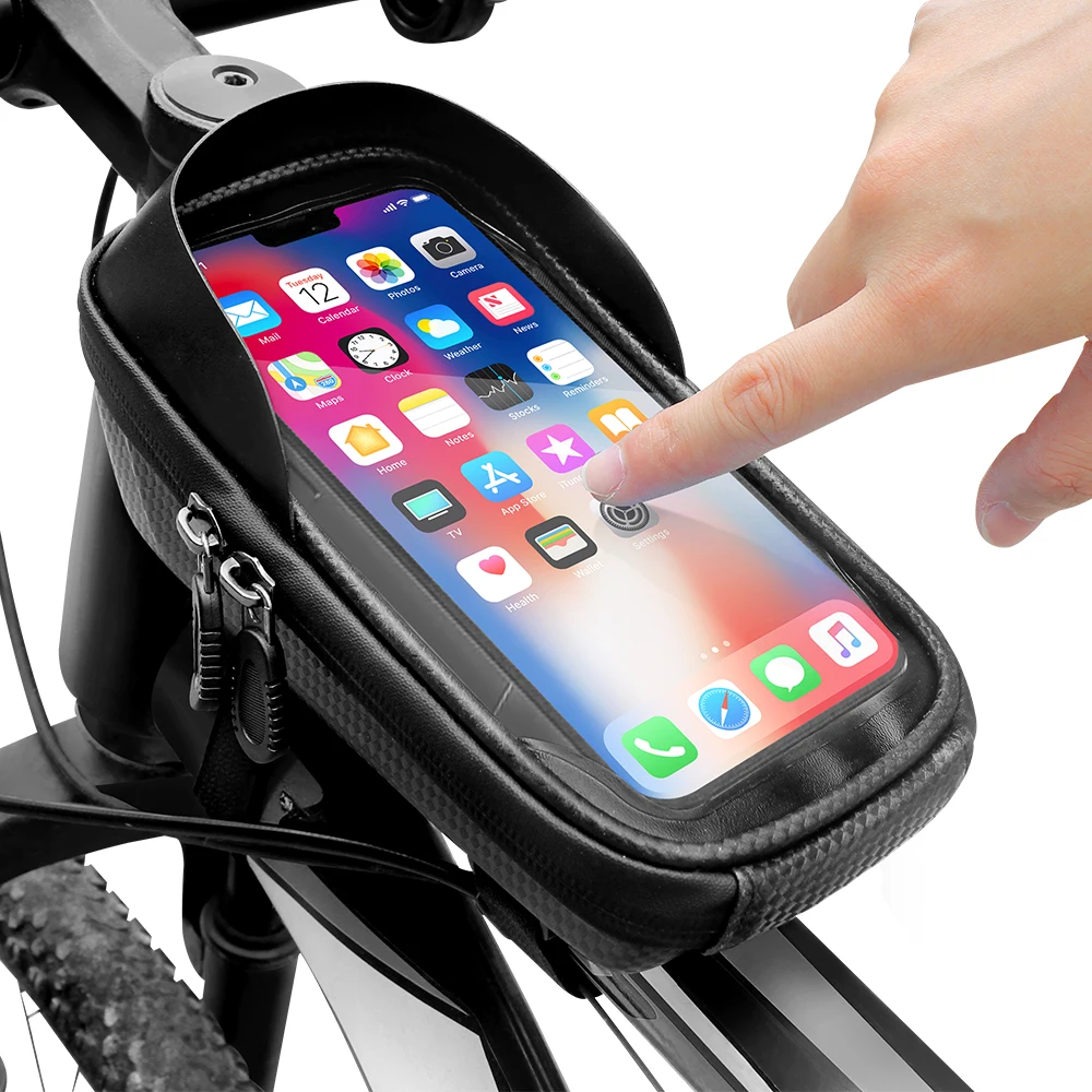 

Waterproof Bike Phone Holder Bags Touch Screen Bicycle Phone Mount Front Frame Bag For iPhone 13 12 11 Pro X Max Samsung S21 20