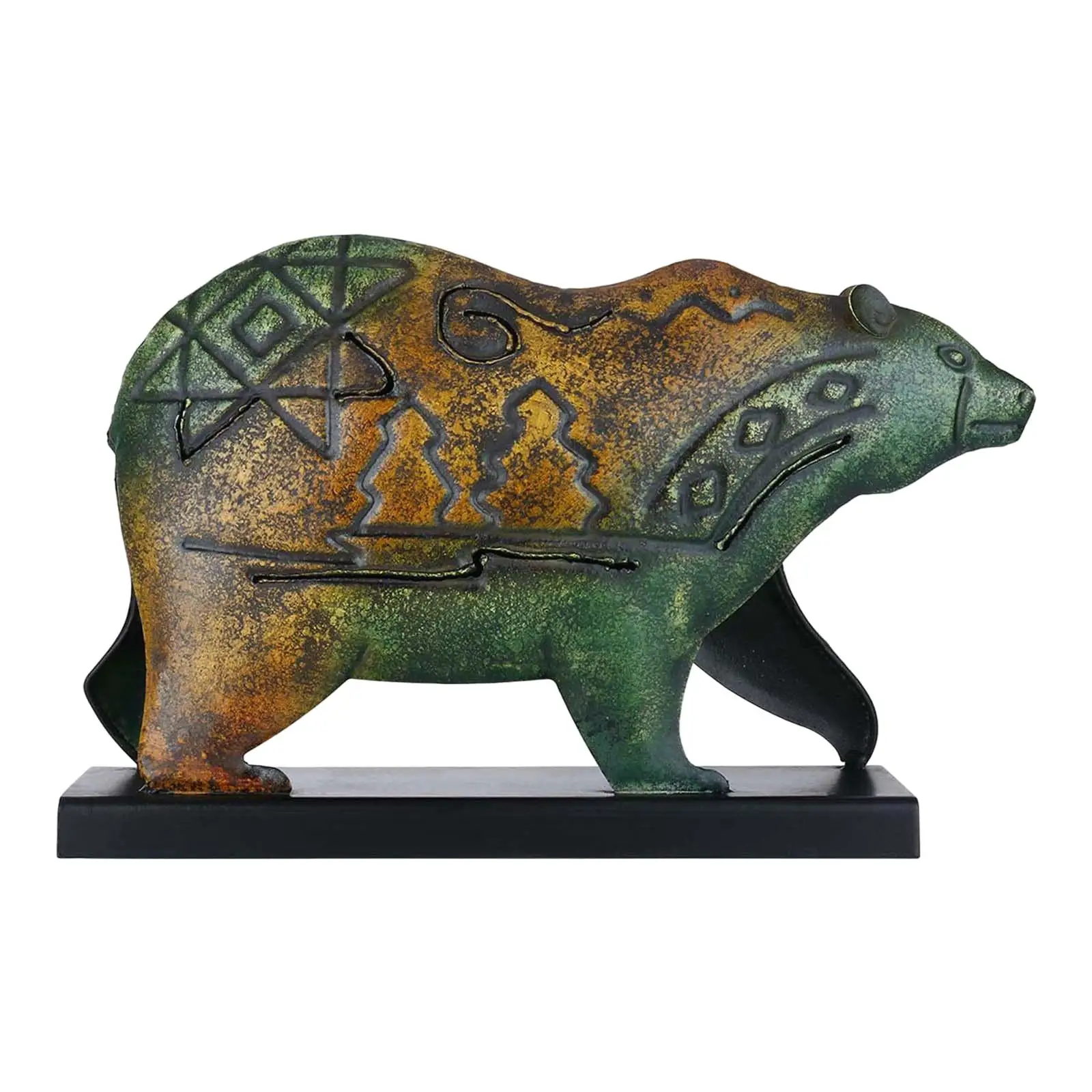 

bear Sculpture Ornament Figurine for Office Home Decor Desktop Shelf