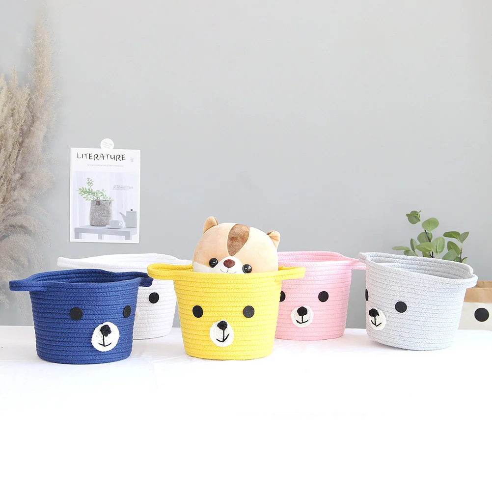 

Collapsible Laundry Baskets Dirty Clothes Baskets Foldable Braided Basket Table Cotton Storage Holder Clothes Storage Container