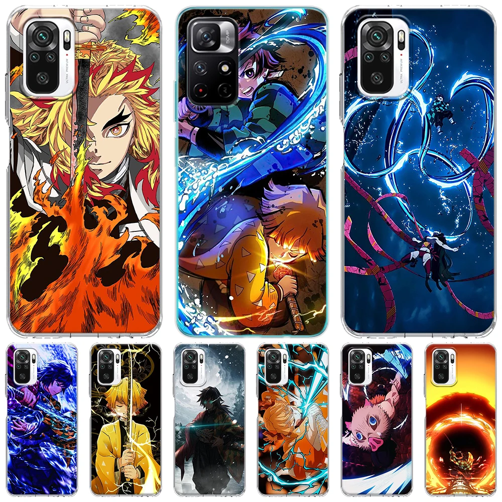 

Прозрачный чехол для Samsung Galaxy A50, A10, A70, A30, A20s, A20e, A40, A10s, A10e, A20, мягкий чехол из ТПУ с рисунком аниме, рассекающий демонов, Kimetsu No Yaiba
