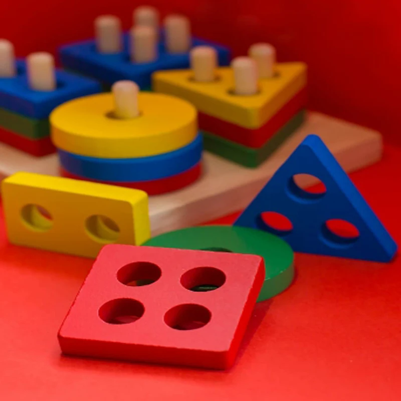 

Montessori Toys Educational Wooden Toys for Children Early Learning Exercise Hands-on ability Geometric Shapes Matching Games