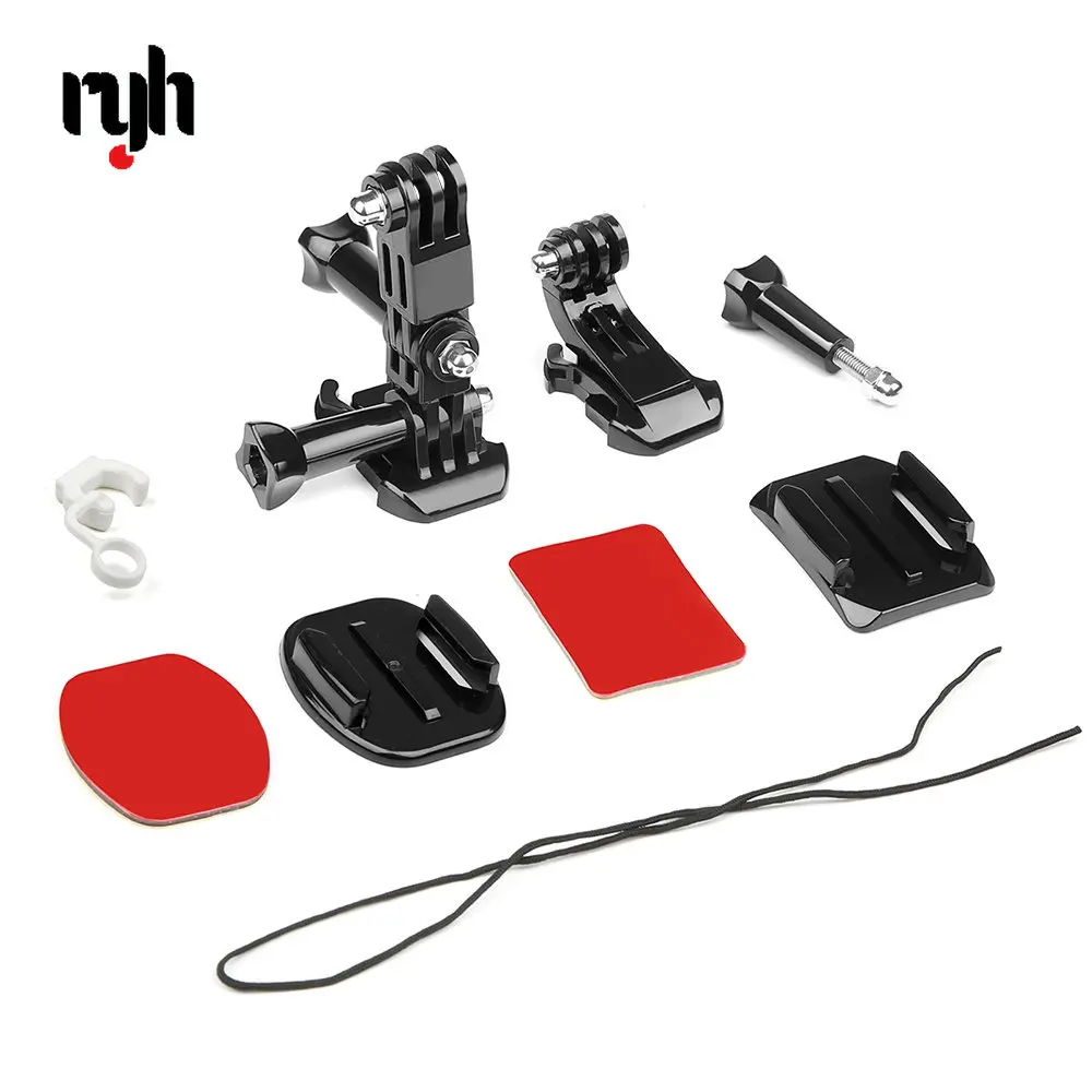 

Набор аксессуаров для экшн-камеры GoPro Hero 10 9 8 7 5 6 3 4 Xiaomi Yi 4K SJCAM SJ4000 H9 нагрудный ремень базовое крепление комплект шлема