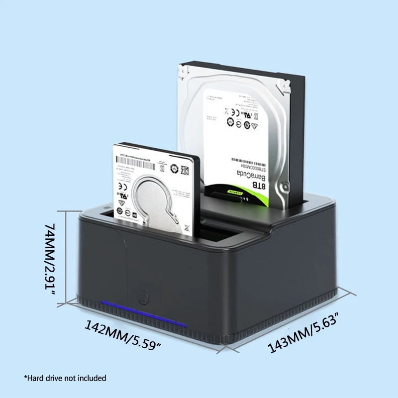 

D200 2.5/3.5" IDE HDD Docking Station Clone HDD Enclosure USB 2 Ports USB 2.0 Hub MS/M2/XD/CF/SD/TF Card Reader