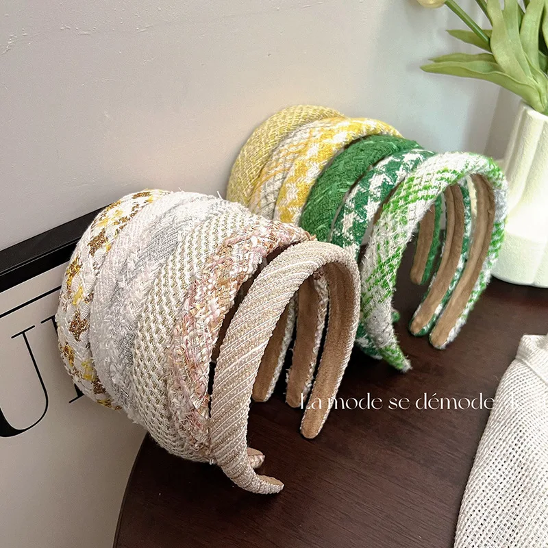 

Hair accessories korean girls fashion items band scrunchies headband for women Hoops fashion Lot new Makeup fascinator designer