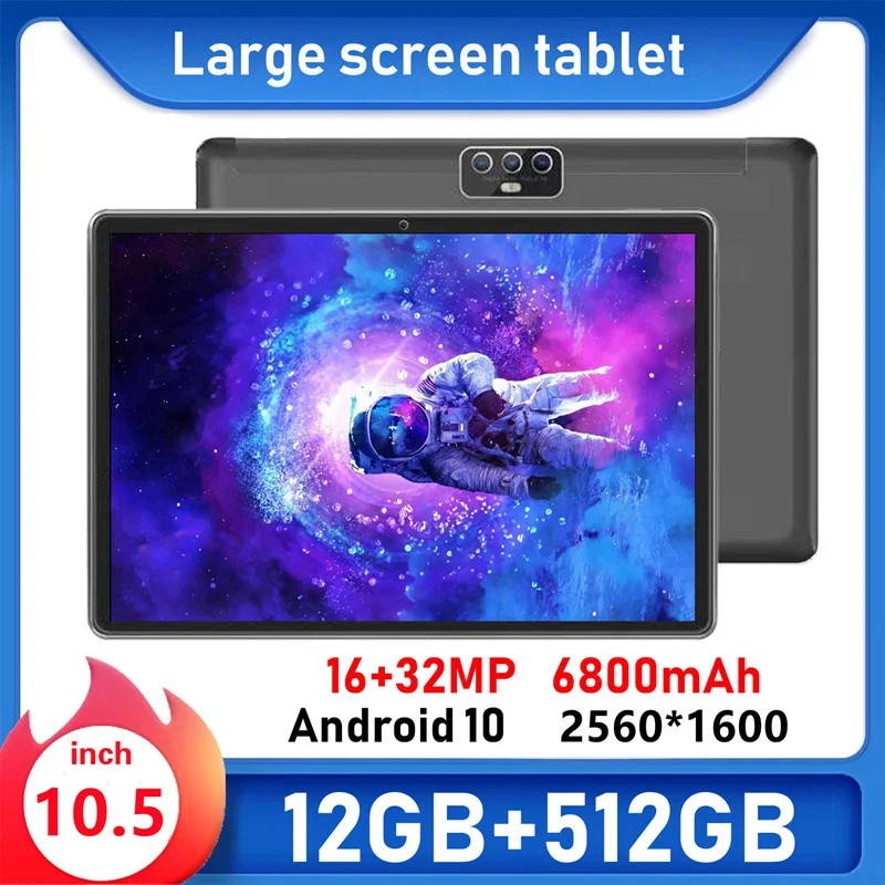

10 Inch Speaker Phone Tablet Pad Pro Google Play 12 RAM 512GB ROM Tablets Ten core Android 10.0 Dual Call GPS WIFI