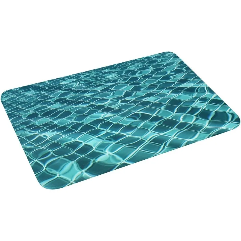 Фото Коврик для ванной MELLON 3D Seawater Phantom из диатомитовой земли, противоскользящий, влаговпитывающий, быстросохнущий, для душа и прихожей №5