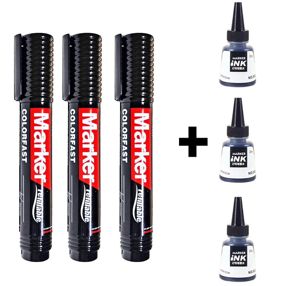 

Многоразовый маркер Jumbo 3 мм черный