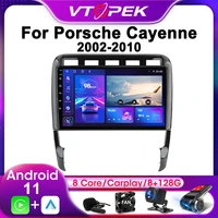 vtopek 2din for porsche cayenne 1 9pa 2002 20104g android 11 car stereo radio multimedia video player navigation gps head unit