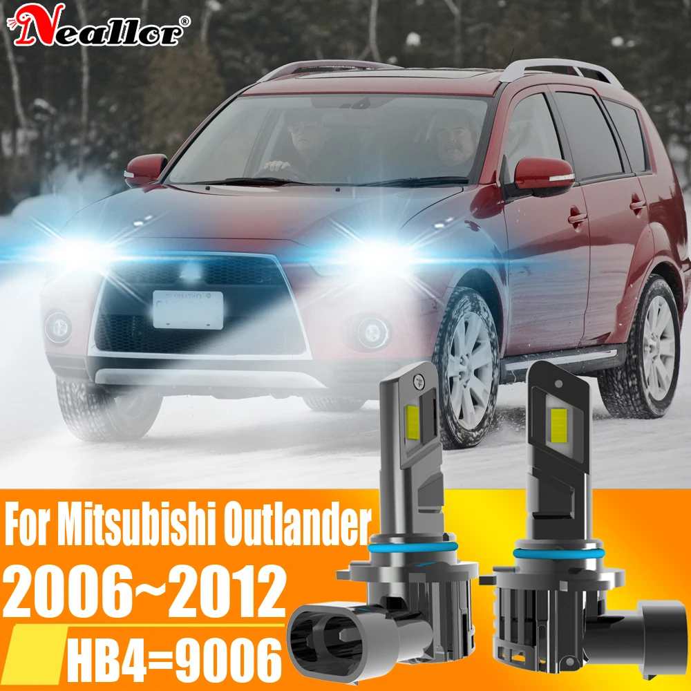 

2x HB4 9006 светодиодные противотуманные фары Canbu автомобильная лампа высокой мощности ксеноновая белая фара диодная лампа 12 В 55 Вт для Mitsubishi Outlander 2006 ~ 2012