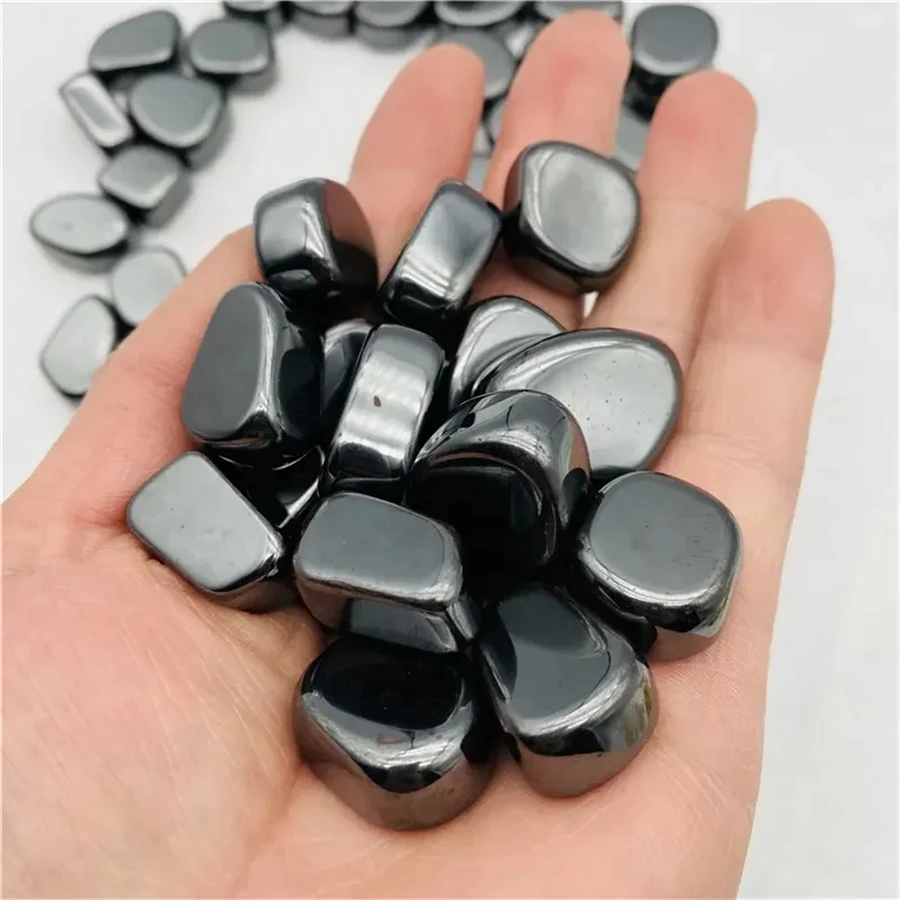 XiongChuCi Полированный Черный Lodestone Магнитный Пальмовый Камень Магнитные Минералы