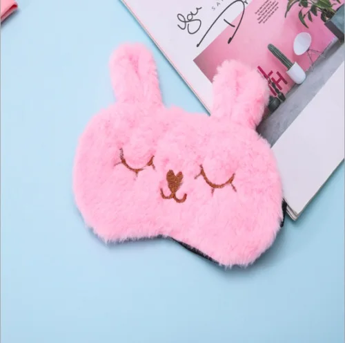 

Fluffy plush Eye mask Travel sleep masks Blindfold Animal Children girls kids
