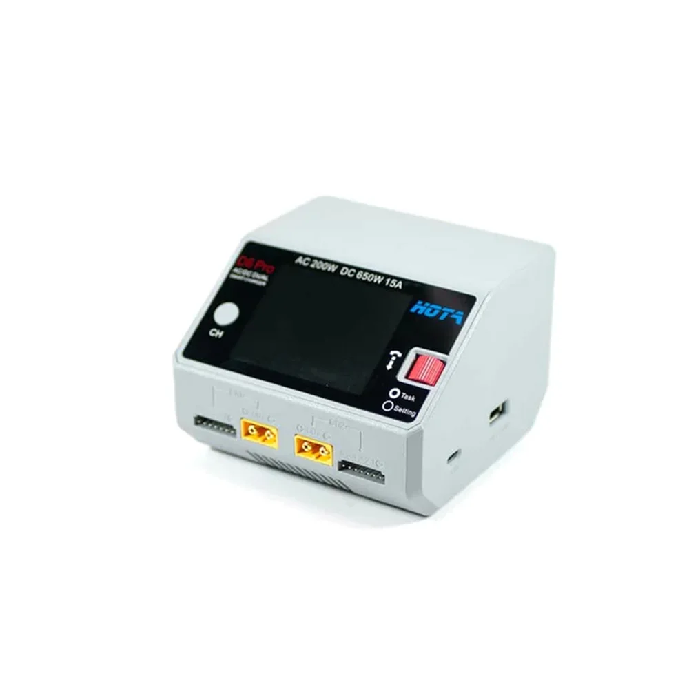 

HOTA D6 Pro 325W 15A 1-6S Dual Channel AC/DC Smart Charger W/ Wireless Cellphone Charging
