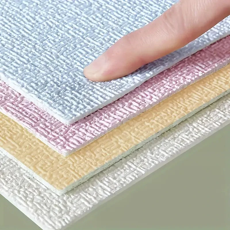 3D льняные утолщенные самоклеящиеся обои устойчивые к плесени и