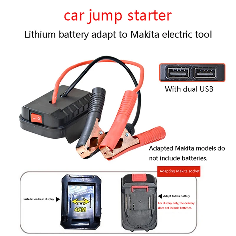 

Портативный Стартер Для Makita С Литиевой Батареей, Кабель-адаптер, Аварийный Источник Питания