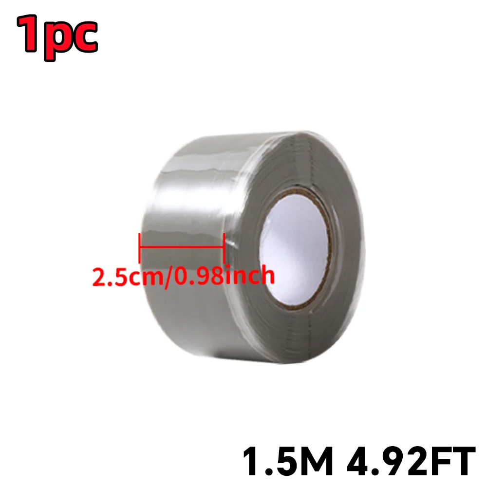 

Самозаклеивающаяся силиконовая лента для ремонта 25mm*1.5m*0.5mm