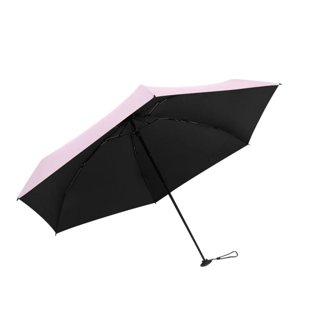 

8 Ribs Mini Umbrella Windproof anti-UV Protection 5Folding Umbrella Portable Travel Rain Women Umbrella Pocket Children Umbrella
