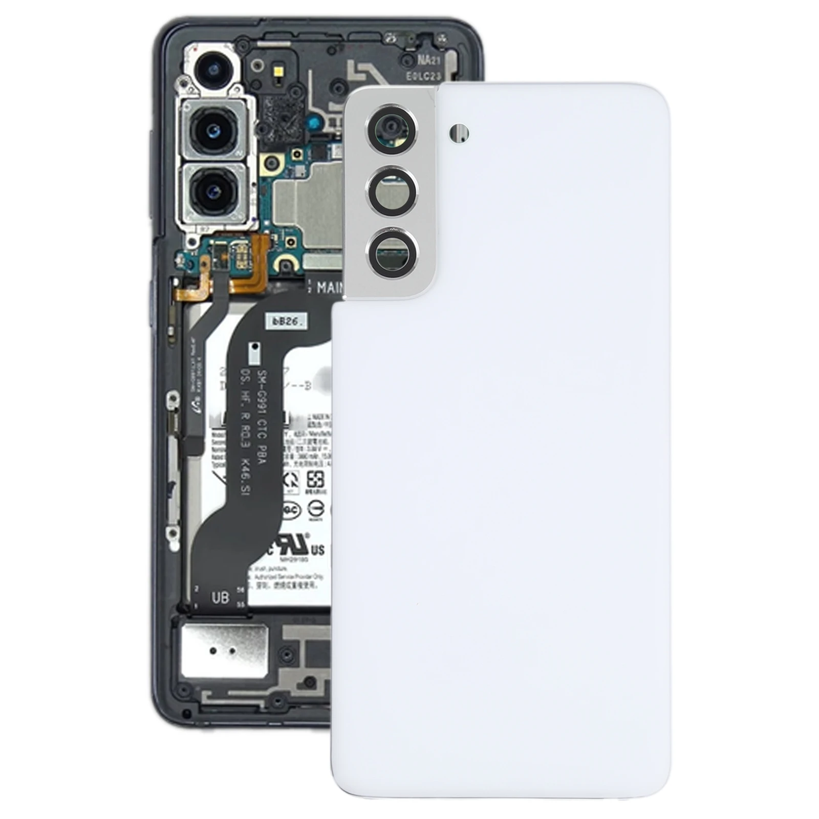 

Battery Back Cover with Camera Lens Cover for Samsung Galaxy S21 5G SM-G991B