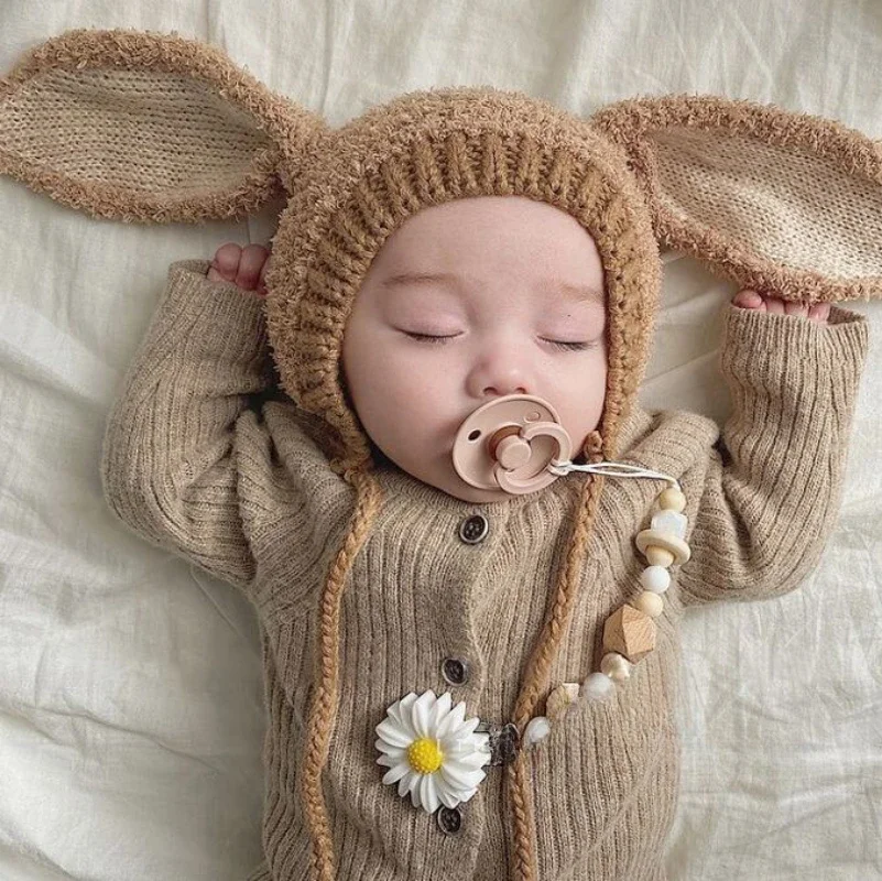 Детская шапка с ушками животных