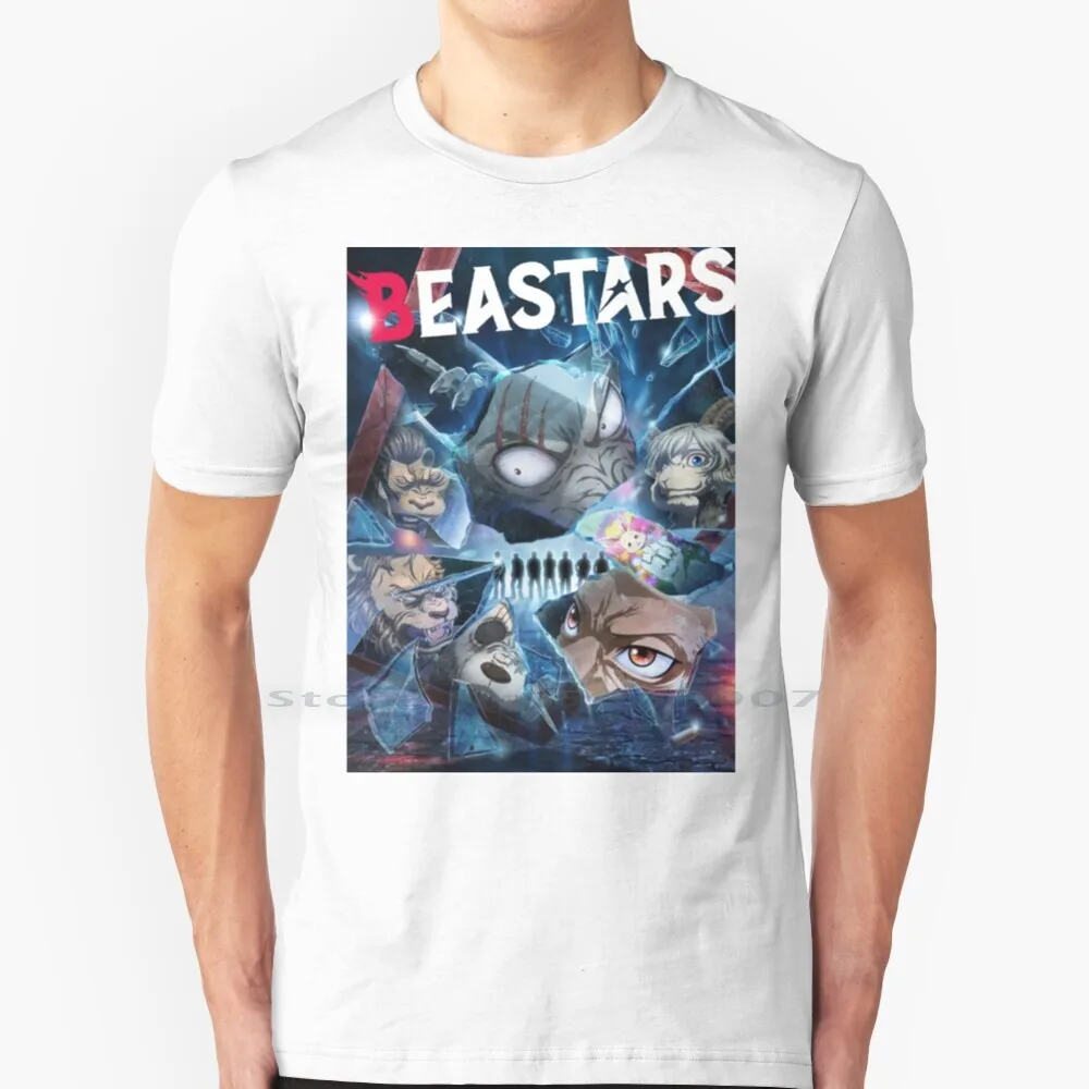 

Beastars Season 2 T Shirt 100% Cotton Beastars Season 2 Beastars Anime Louis Haru Gouhin Beastars Manga Big Size 6xl Tee Gift
