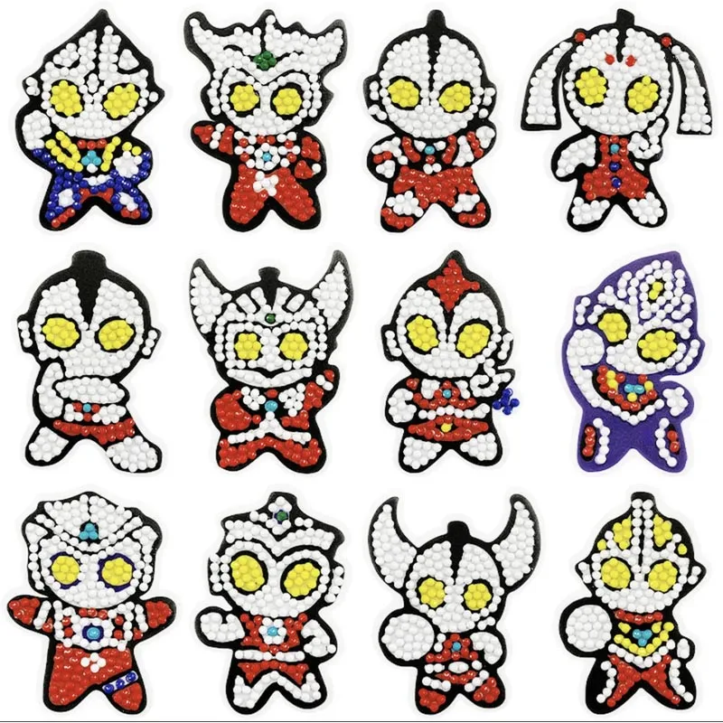 

Kawaii Kids Stickers Children's Diamond Stickers for Girls and Boys Diy Anime Peripherals Concentration Training Puzzle Gifts