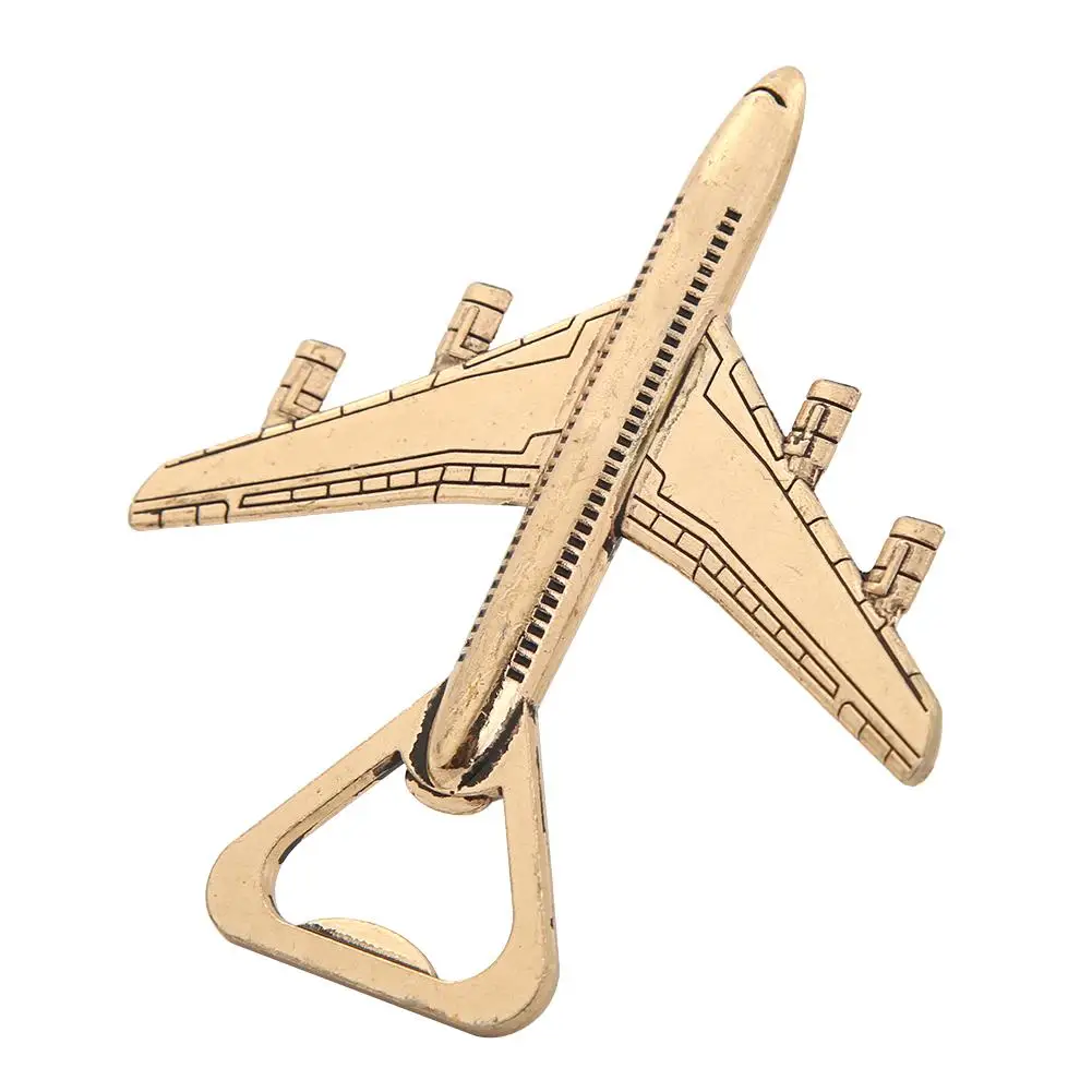 

Wedding Aluminum Alloy Airplane Bottle Opener Antique Party Decors Kitchen Tools Western Style Creativity and Uniqueness