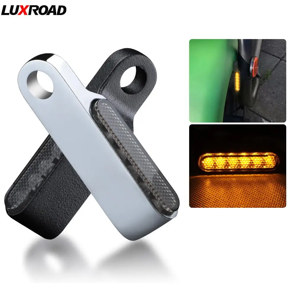 

Universal Motorcycle Mini Turn Signal Lamp Indicators Amber 12V Battery Flasher Light 6 LED Turn Signal Light For cafe racer