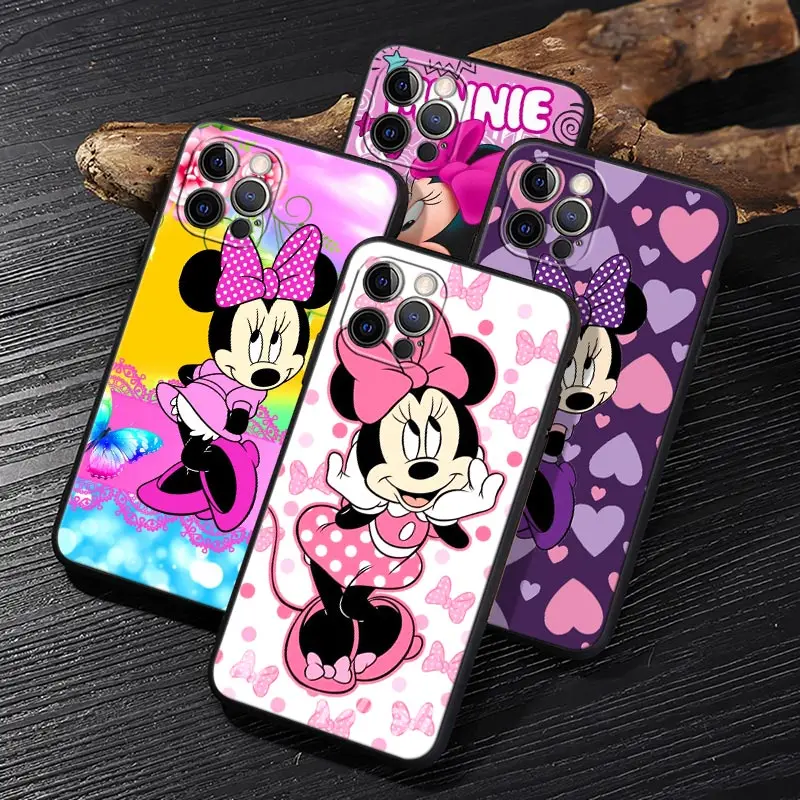 

Cartoon Minnie Mouse D-Disney Funda For iphone 14 Case 11 12 13 Pro Max Mini XS X XR 7 8 14 Plus 6 SE 2020 Cases Soft Back Cover