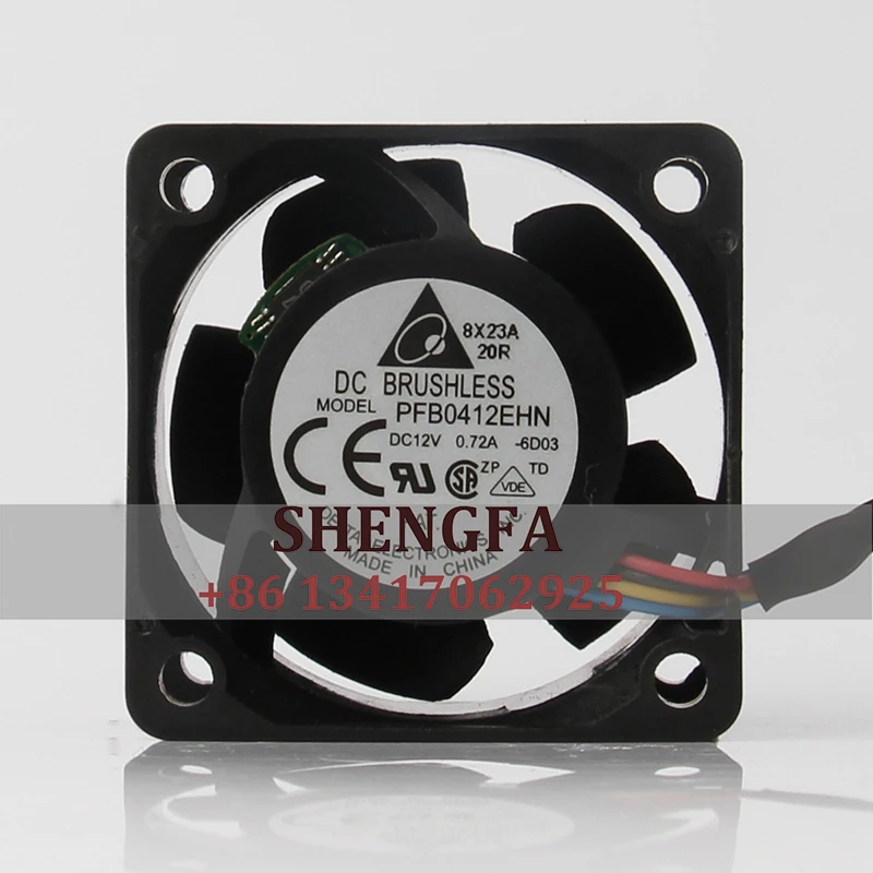 Вентилятор охлаждения Delta PFB0412EHN чехол, 24 В, 48 В, 12 В постоянного тока, 4028 А, ЕС, переменный ток 40x40x25 мм, 4 см, бесшумный, двойной, центробежный